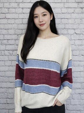 [NWT] COCOIMO Boatneck Colorblock Sweater